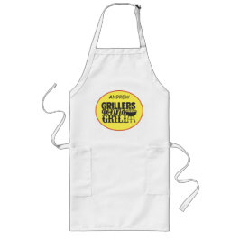 Grillmasters Grillhumor Bakgård Tailgate BBQ Kul Långt Förkläde