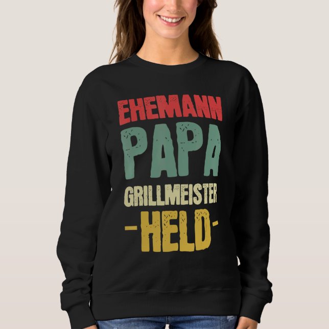 Grillmeister Held Far Pappa Make T Shirt (Framsida)