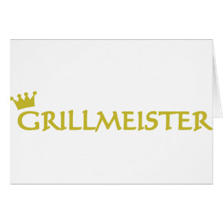 Grillmeister symbol hälsningskort