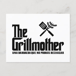 Grillmor Inbjudan Vykort