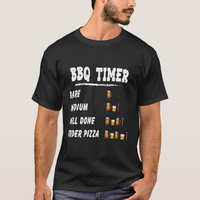 Grillning och röktegarn av bq-timer samt chilin t shirt (Framsida)