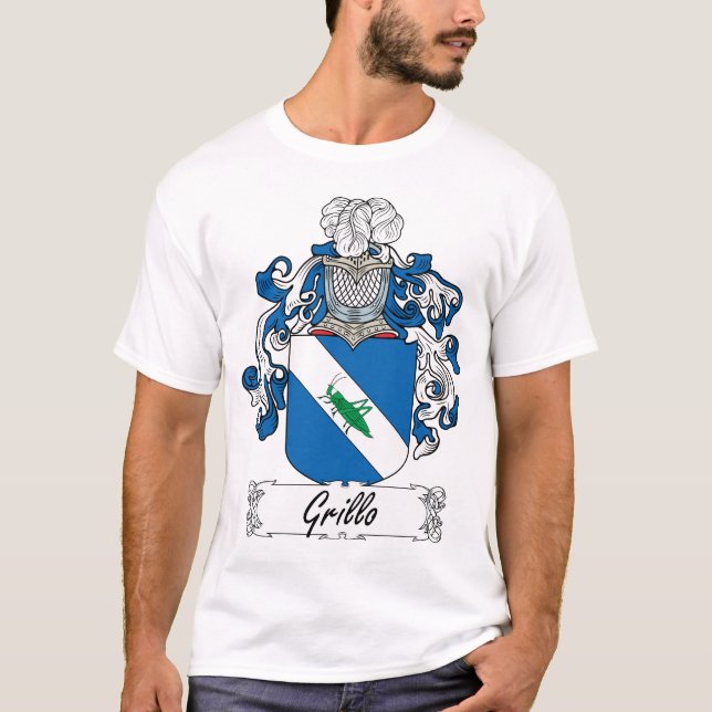 Grillo familjvapensköld tee shirt (Framsida)