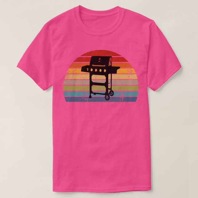 Grills BBQ Retro T Shirt (Design framsida)