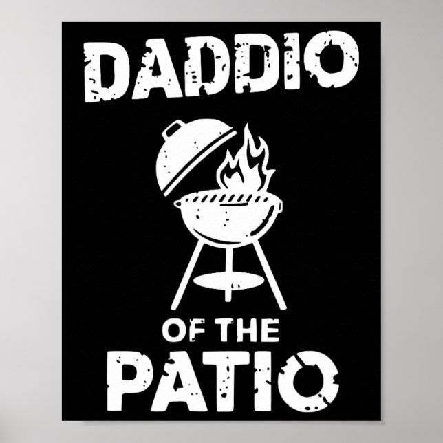 Grills Funny Pappa Bbq Party Smoker Gris Grill Mas Poster (Framsidan)