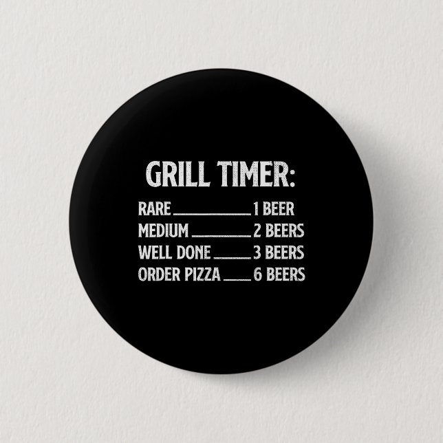 Grilltimer - BBQ-älskare Pitmaster Barbecue Grill  Knapp (Framsida)