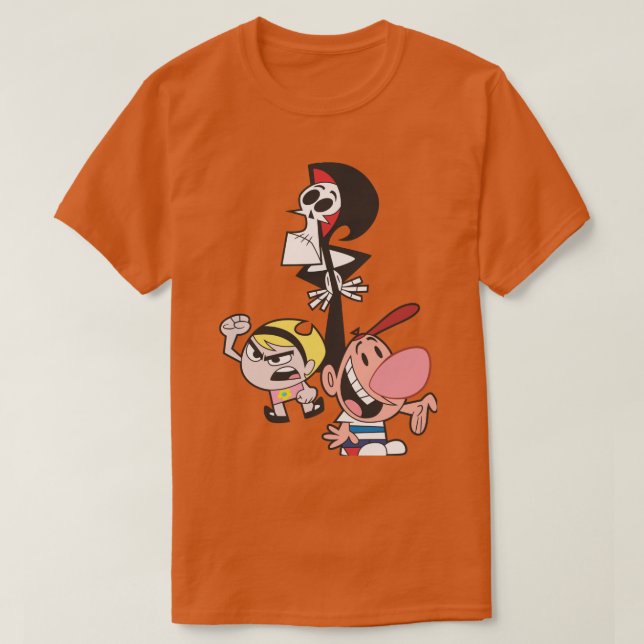 Grim Äventyr av Billy och Mandy T Shirt (Design framsida)