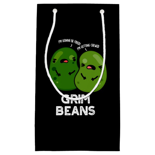 Grim Beans Funny Veggie Puns Mörk BG (Framsidan)