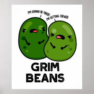Grim Beans Roliga Grönsakspunsar Poster
