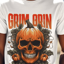 Grim Flin Pumpkin Sin Halloween Fusion T-Shirt