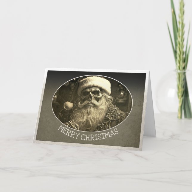 Grim jul - Skelettjultomte  65609 Kort (Framsida)