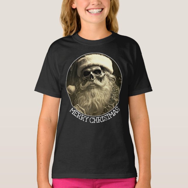 Grim jul - Skelettjultomte 65609 T Shirt (Framsida)