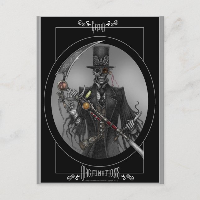 Grim Machinations Vykort (Framsida)