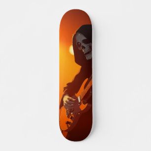 Grim med gitarr mini skateboard bräda 18,5 cm