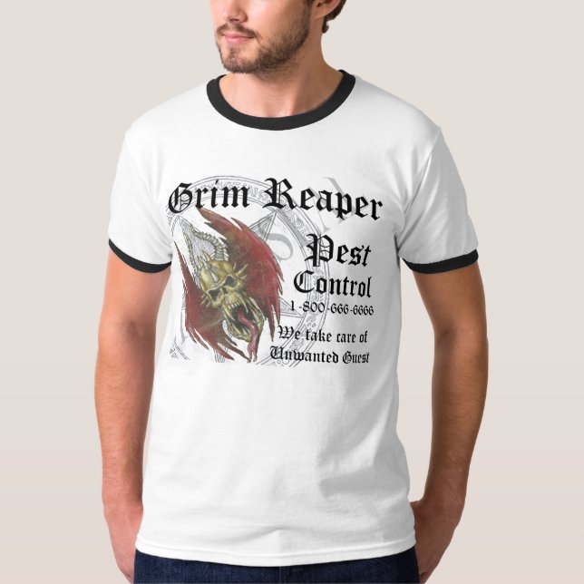GRIM-PEST-CONTROL T SHIRT (Framsida)
