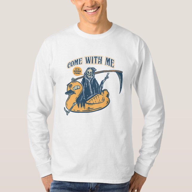 Grim Reaper Anka Bassäng T Shirt (Framsida)