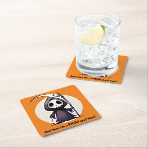 Grim Reaper - Anpassningsbar Underlägg Papper Kvadrat