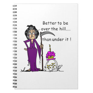 Grim Reaper Birthday Humor Anteckningsbok