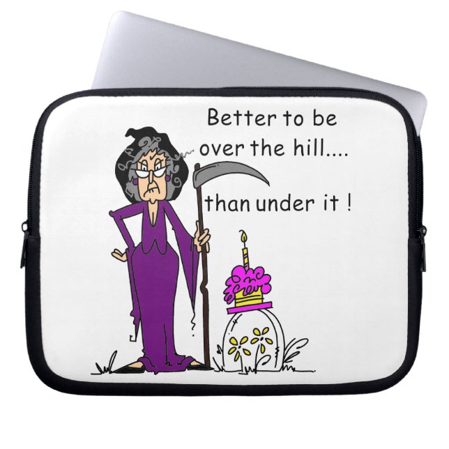 Grim Reaper Birthday Humor Laptop Fodral (Framsidan)