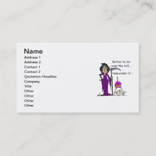 Grim Reaper Birthday Humor Visitkort