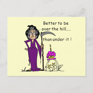 Grim Reaper Birthday Humor Vykort