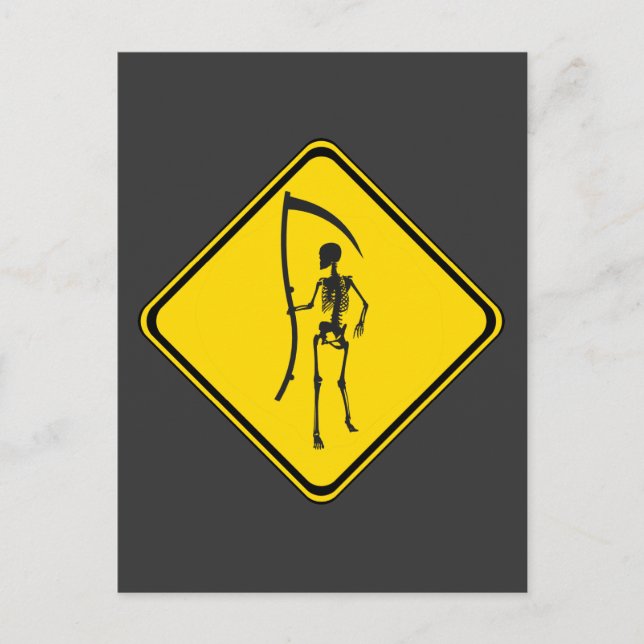 Grim Reaper Crossing! Vykort (Framsida)