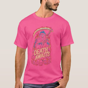 Grim Reaper Death Awaits and Döskallars Brig T Shirt