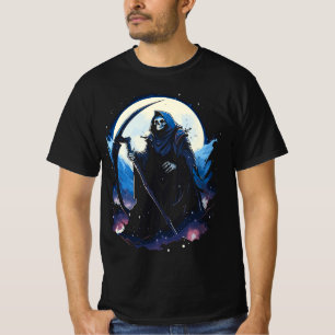 Grim Reaper Death Awaits T Shirt