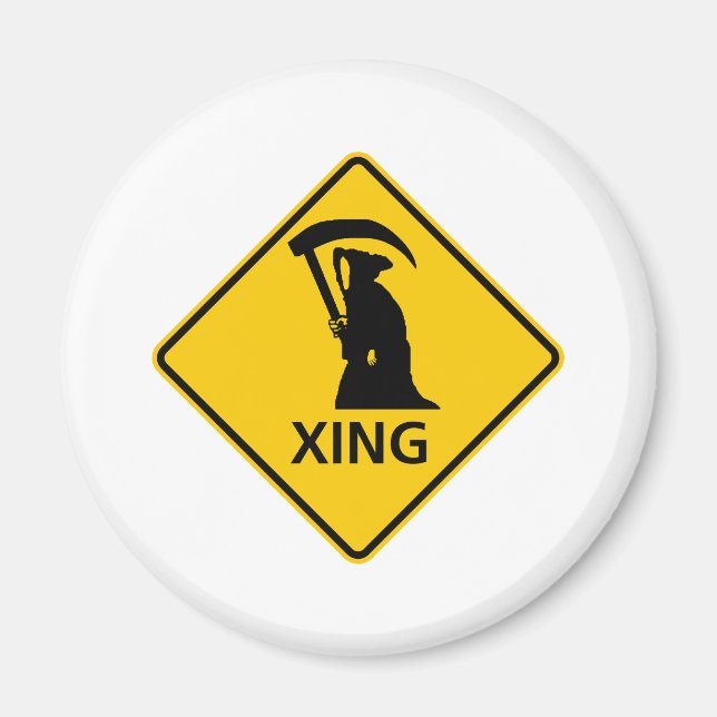 Grim Reaper/Death Crossing Highway Sig Magnet (Framsidan)