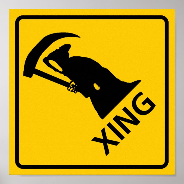 Grim Reaper/Death Crossing Highway Sig Poster (Framsidan)