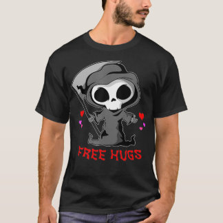 Grim Reaper Death Free Hugs Easy Funny Halloween T Shirt