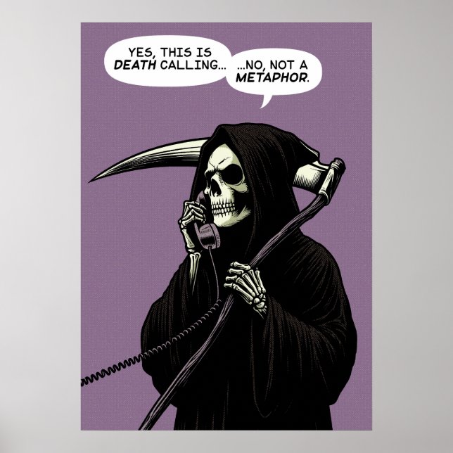 Grim Reaper death metaphor Poster (Framsidan)