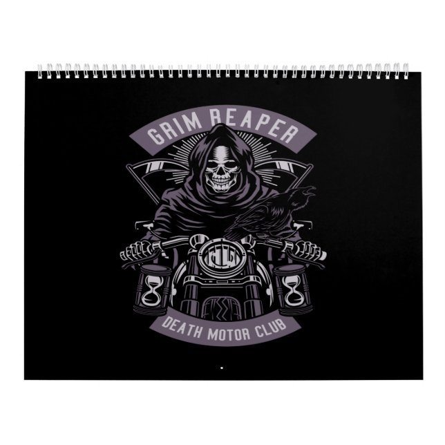 grim reaper death motor club kalender (Omslag)
