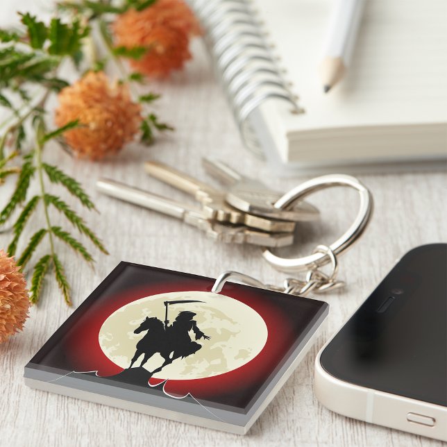 Grim Reaper Full Moon Keychain (Skapare uppladdad)