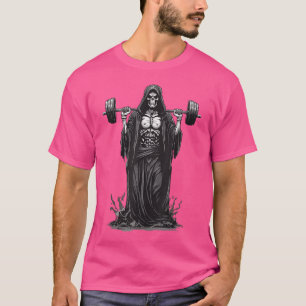 Grim Reaper Funny Bodybuilding der Barbell Deadlif T Shirt