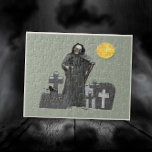 Grim Reaper Graveyard Pussel<br><div class="desc">Det här pusslet är av en grym,  bakåtriktad graveyard-originalutformning av lyuxephotos.</div>