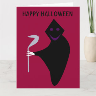 Grim Reaper Halloween-Anpassade Card Kort