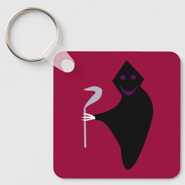 Grim Reaper Halloween Anpassningsbar Nyckelring (Framsida)