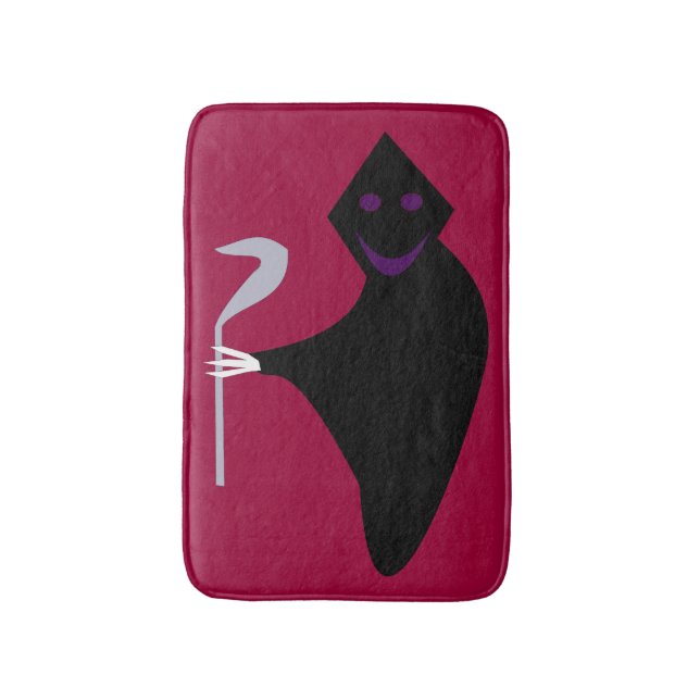 Grim Reaper Halloween Bath Mat Badrumsmatta (Framsidan (Vertikal))