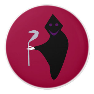 Grim Reaper Halloween Ceramic Knob Knopp