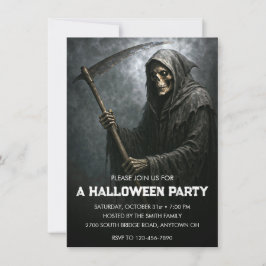 Grim Reaper Halloween fest Inbjudningar