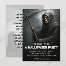 Grim Reaper Halloween fest Inbjudningar