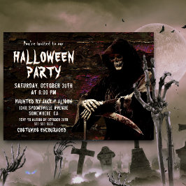 Grim Reaper Halloween fest Inbjudningar
