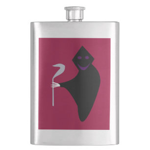 Grim Reaper Halloween Flasks Fickplunta