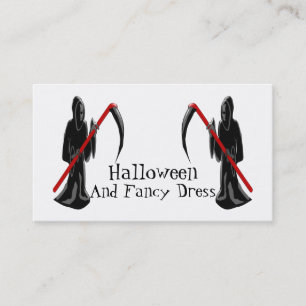 Grim Reaper Halloween-kostym Visitkort