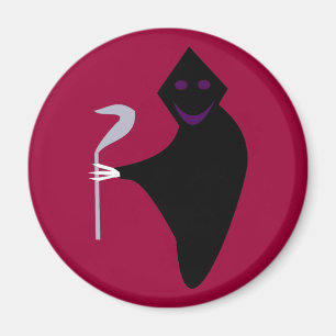 Grim Reaper Halloween Magnet