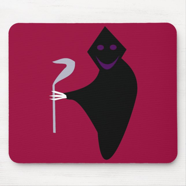 Grim Reaper Halloween Mousepad Musmatta (Framsidan)