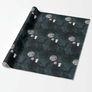 Grim Reaper Halloween Night Måne Presentpapper