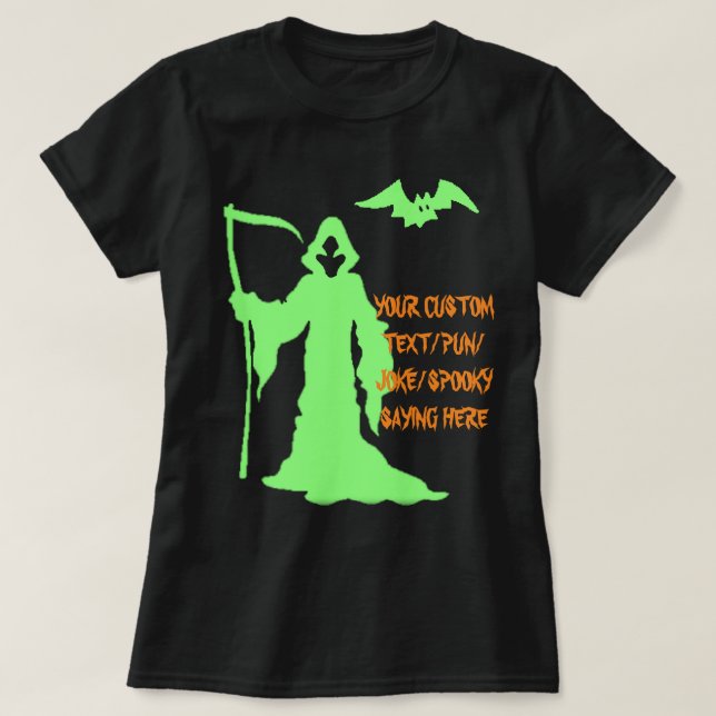 Grim Reaper Halloween Shirt - Funny Pun Tee (Design framsida)