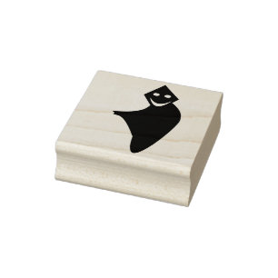 Grim Reaper Halloween Wood Art Frimärke Stämpel