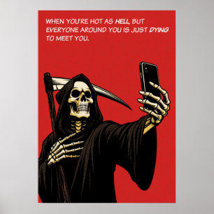Grim Reaper hett när helvetet dör. Poster